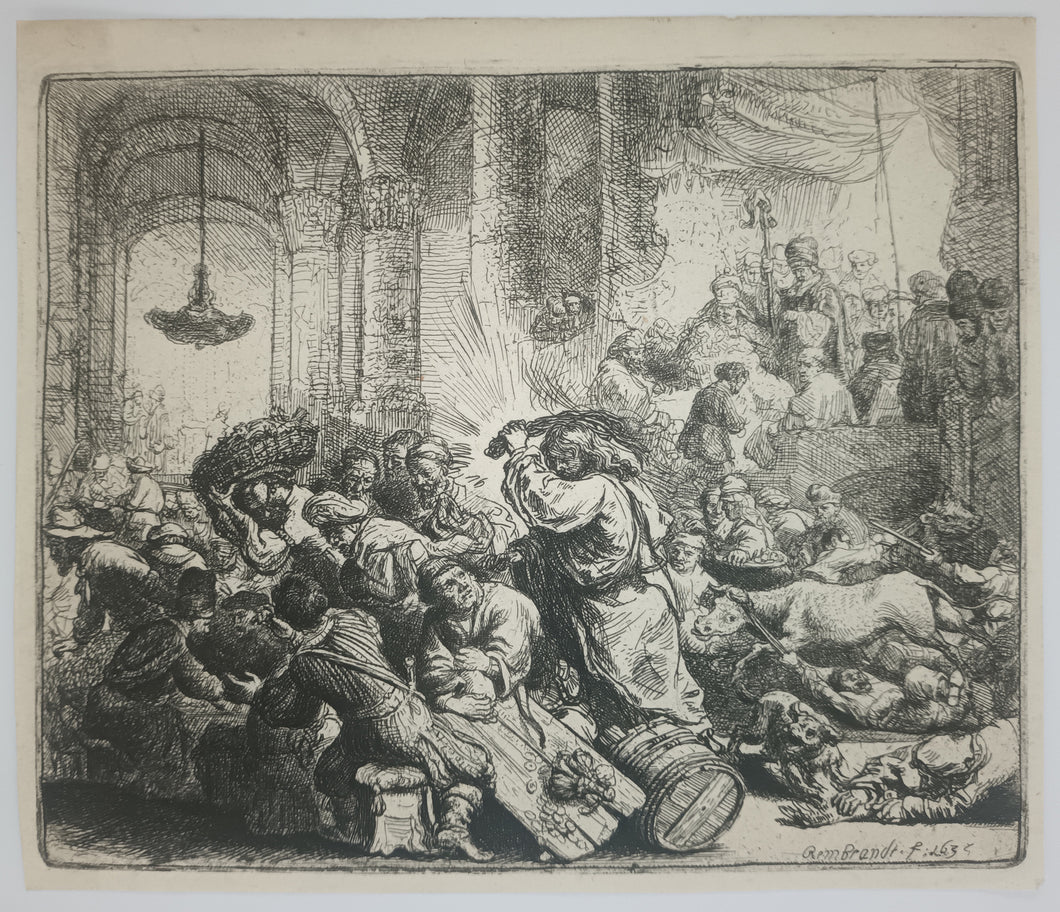 Jésus chassant les marchands du Temple, 1635