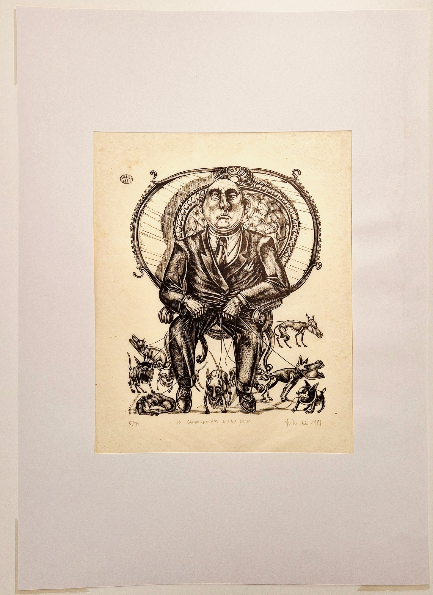 Os Cachorrinhos e seu Dono (Les petits chiens et leur maître). 1981.