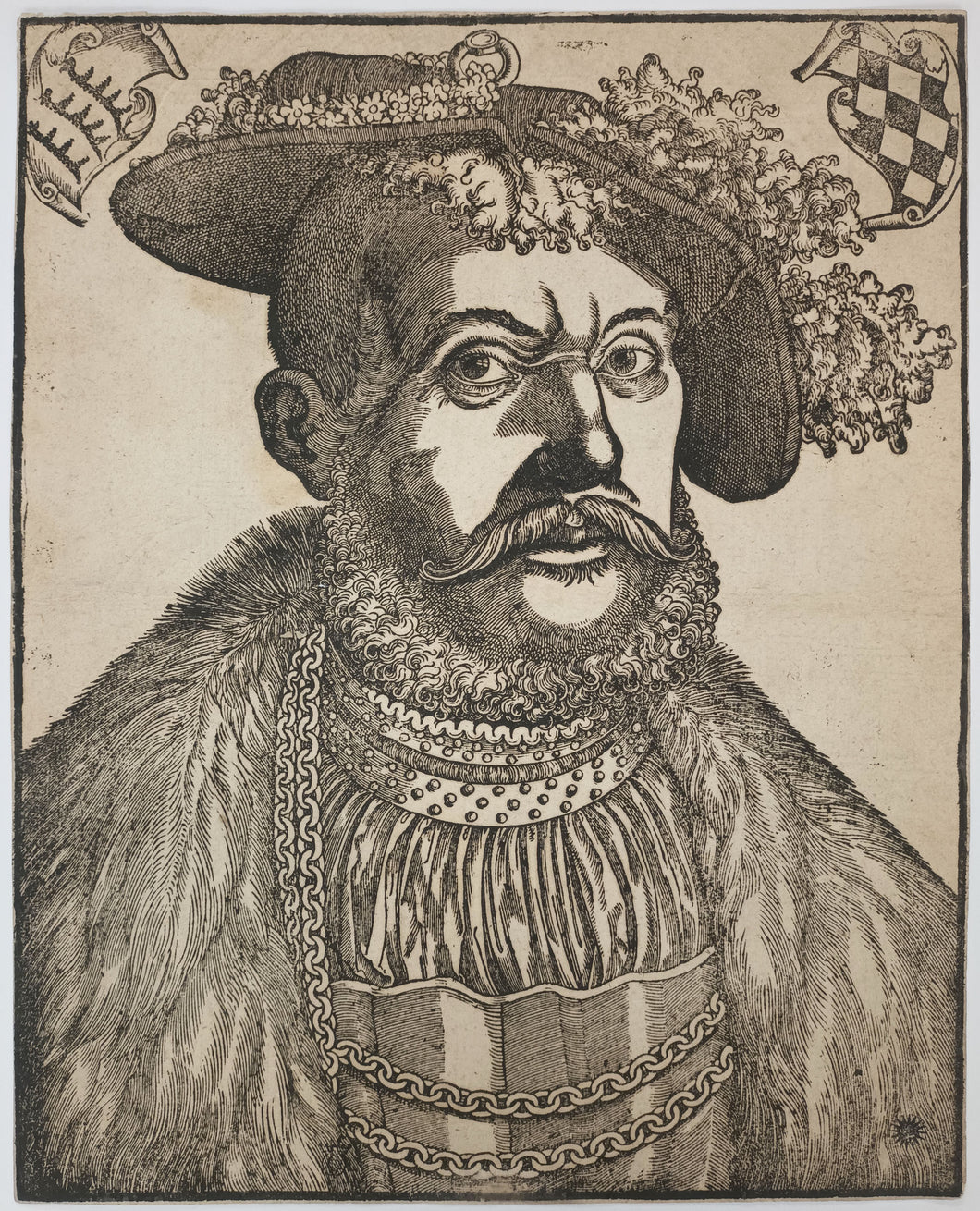 Portrait d'Ulrich VI, Duc de Wurtemberg.  Vers 1534-1550.