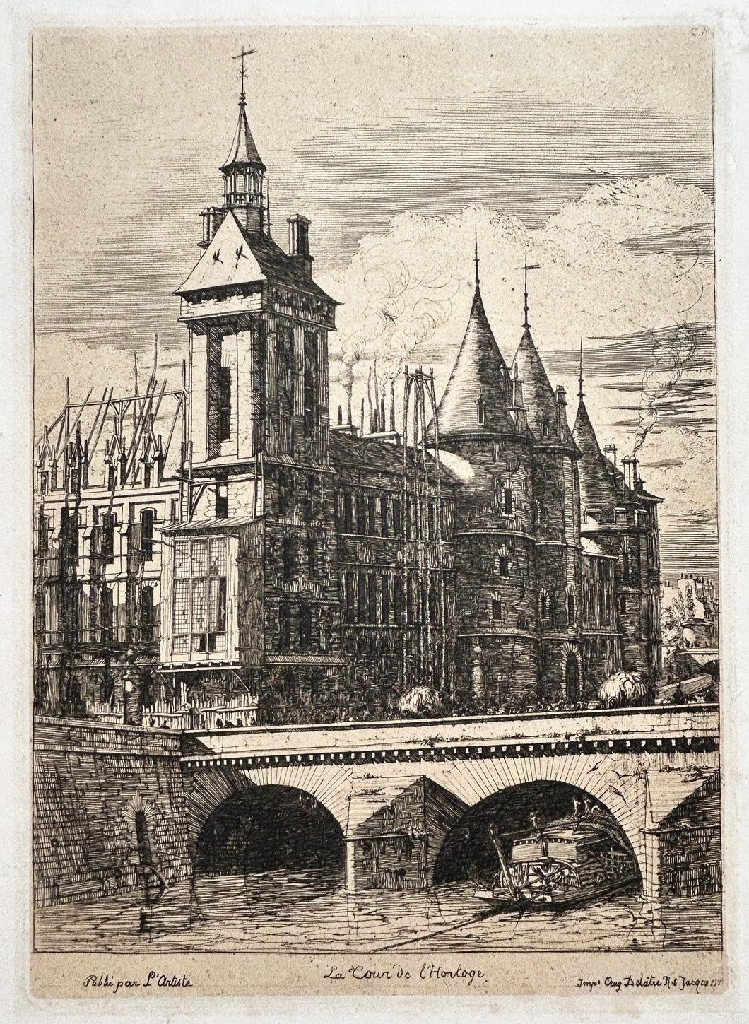 La Tour de l'Horloge. 1852.