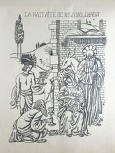 Charger l&#39;image dans la galerie, Emile BERNARD - La Nativité de N. S. Jésus-Christ. 1895. Lithographie originale. 
