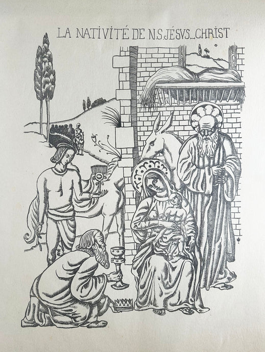 Emile BERNARD - La Nativité de N. S. Jésus-Christ. 1895. Lithographie originale. 