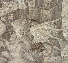Charger l'image dans la galerie, Le combat allégorique au miroir solaire, ou Poison et Antidote. c.1515-1520.
