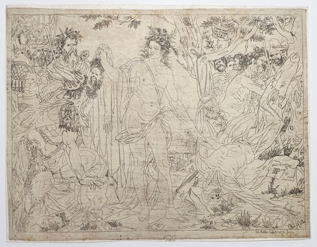 Apollon, Marsyas et le jugement de Midas. 1581.