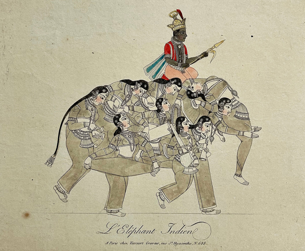 L'Eléphant Indien.  Fin 18ème - début 19ème.