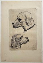 Charger l&#39;image dans la galerie, Deux petites études de chiens.  c.1876.
