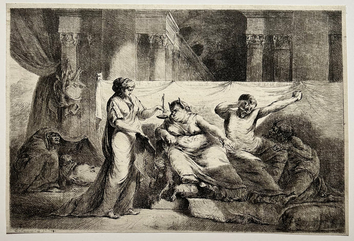 Dominique Vivant DENON - La Philosophie apportant la lumière à l'Ignorance.  1791. Gravure.