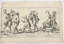 Charger l&#39;image dans la galerie, Gola, Invidia, Accidia. Planche n°3 de la suite &quot;Les sept Péchés capitaux&quot;.  1679.
