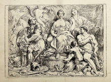 Charger l&#39;image dans la galerie, C.B RODE - Allégorie de la Gouvernance.  c.1780. Eau-forte.
