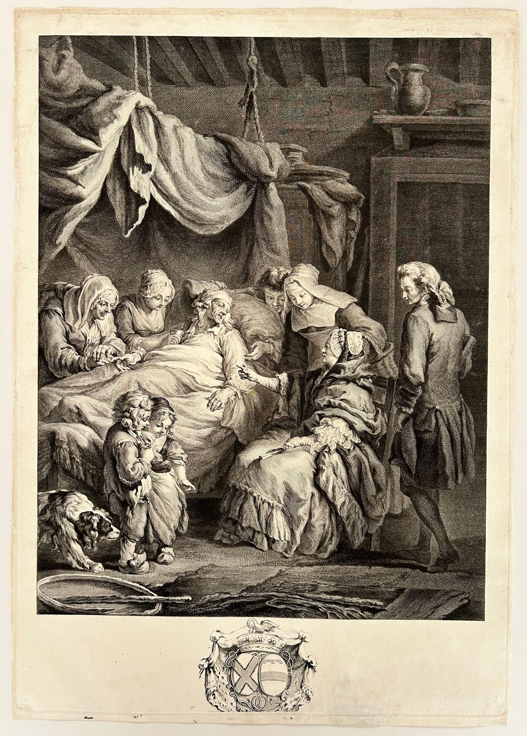 La dame de charité.  1773.