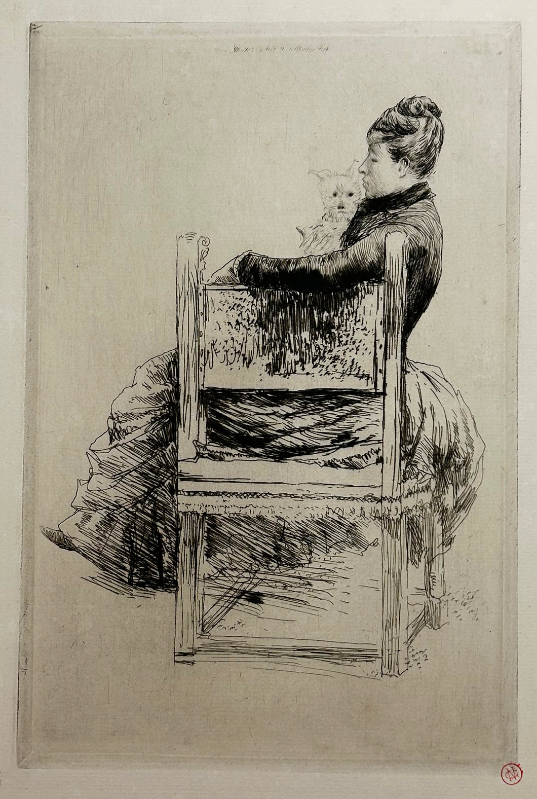 La femme au chien.  1889.