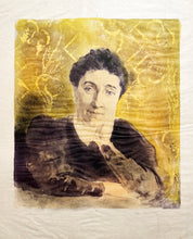 Charger l&#39;image dans la galerie, Alexandre LUNOIS - [Portrait de femme, buste de face]. Lithographie originale en couleurs, signée. 
