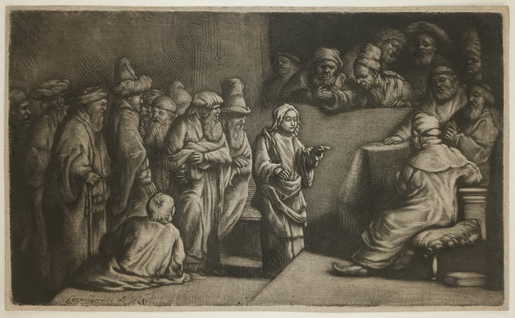 Le Christ discutant avec les Docteurs de la loi. 1652.