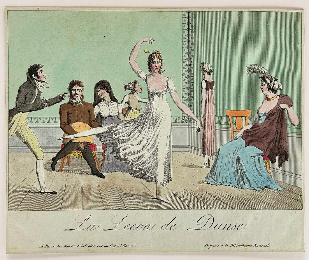 La leçon de danse.  c.1800.