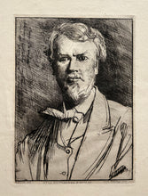 Charger l&#39;image dans la galerie, Octave de ROCHEBRUNE - Portrait de Octave de Rochebrune (1824 † 1900), peintre et graveur français.  1871. Gravure originale. 
