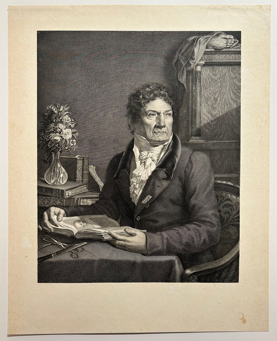 Jacopo BERNARDI - Portrait de Giovanni Battista Palletta (1748 † 1832), médecin et chirurgien italien. Gravure.