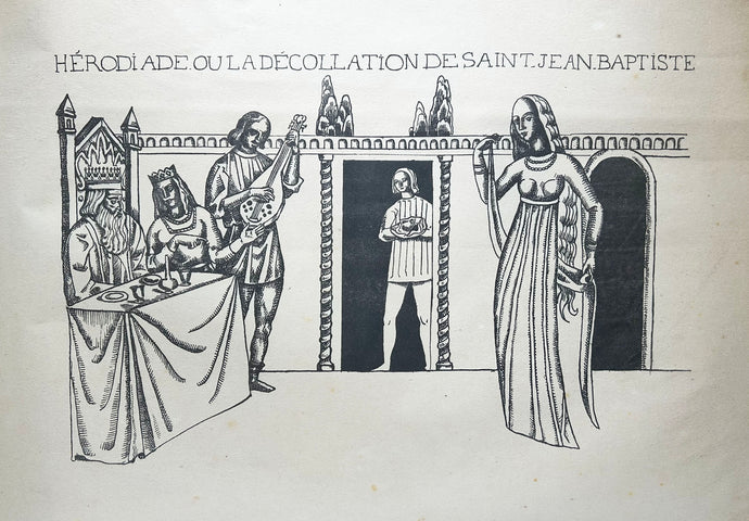 Emile BERNARD - Hérodiade ou la Décollation de Saint Jean-Baptiste. 1894-1897. Lithographie originale. 