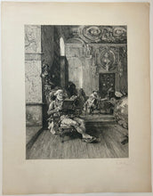 Charger l&#39;image dans la galerie, Les Bibliophiles (dans la Galerie Mansart, au Cabinet des estampes). 1884.
