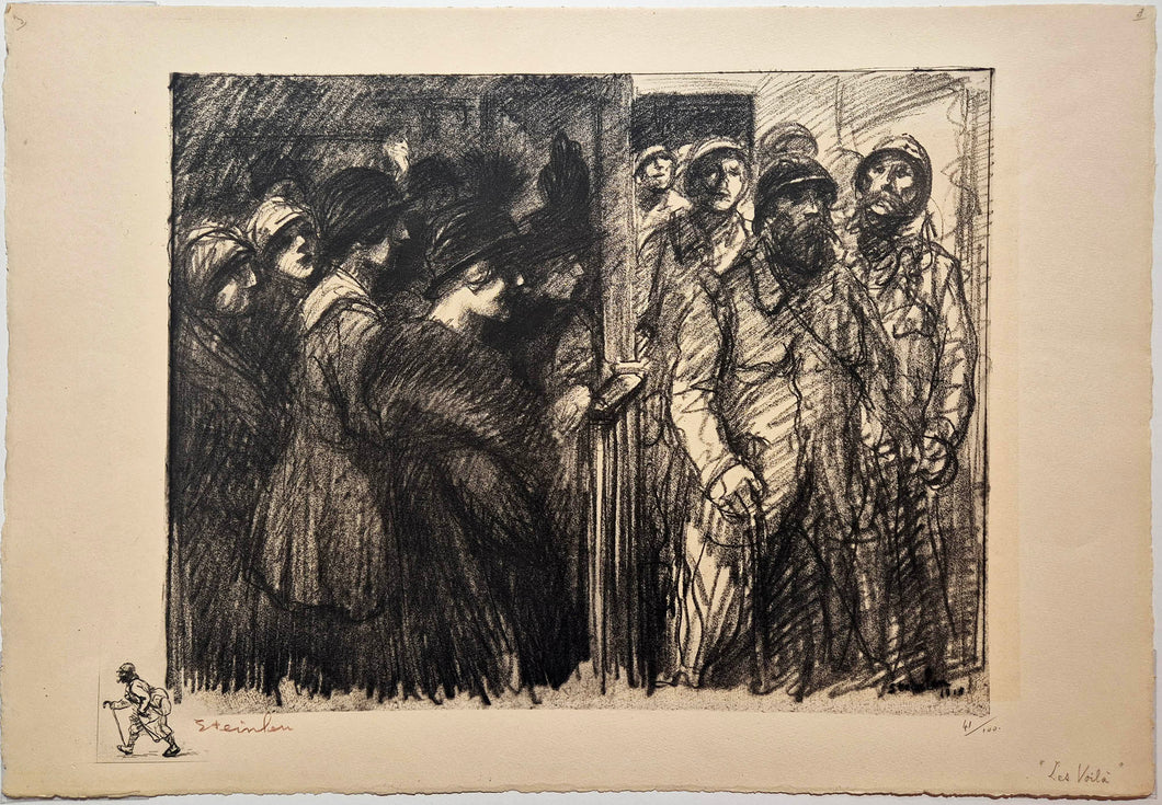 STEINLEN - Les voilà. 1915. Lithographie originale signée.