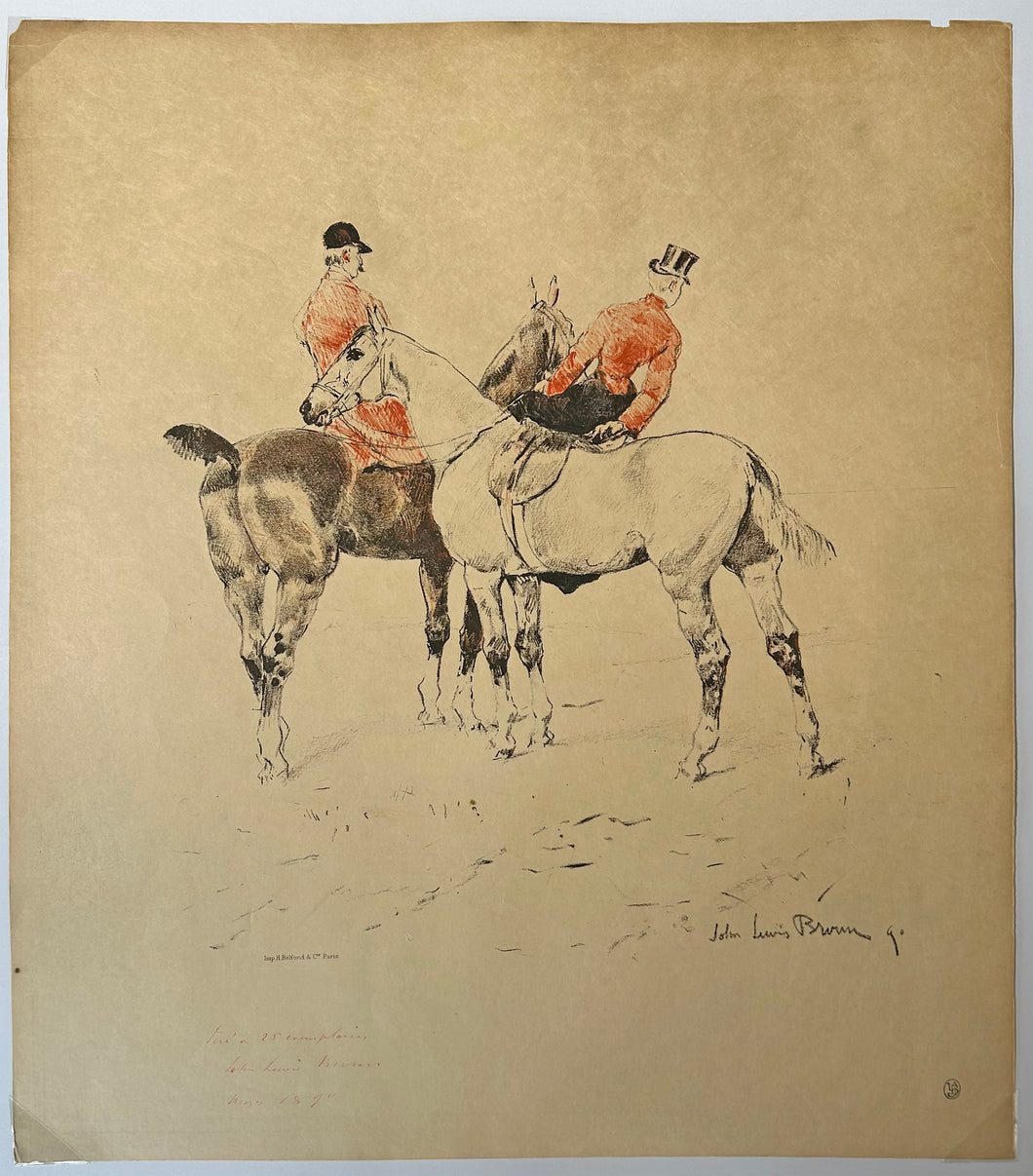 Cavalier et Amazone.  1890.