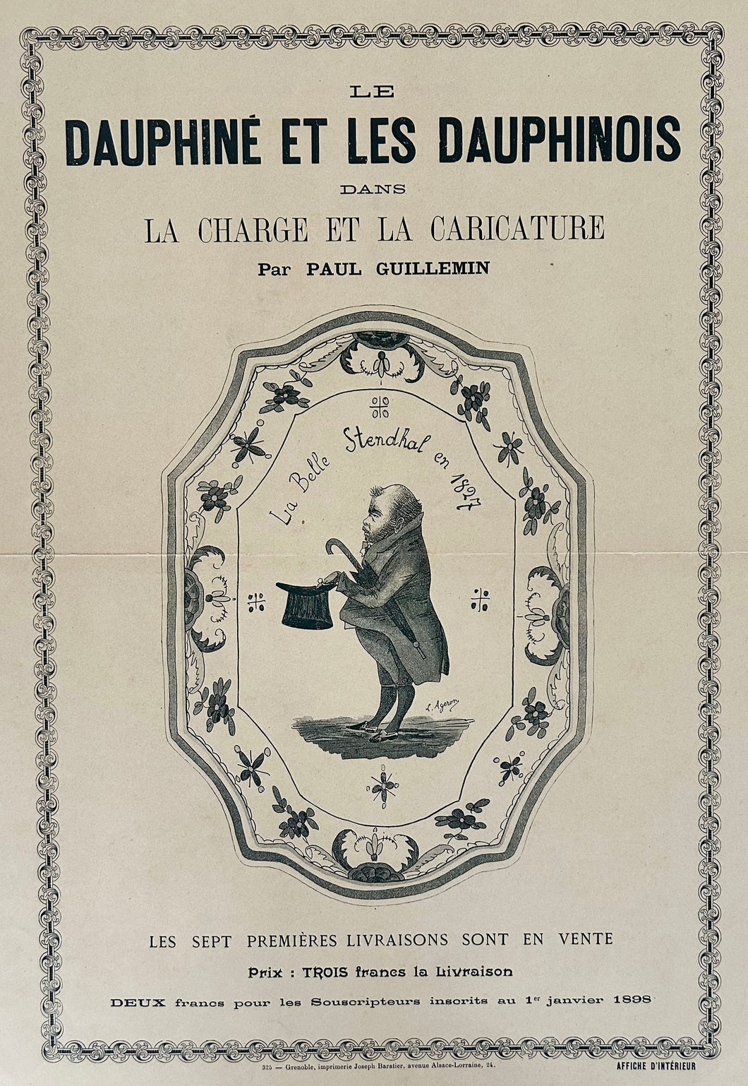 Affiche d'intérieur pour la parution 