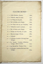 Charger l&#39;image dans la galerie, Catalogue de l&#39;Exposition de Tableaux par Monet, C. Pissarro, Renoir et Sisley, du 1er au 30 juin 1910 à la Galerie Durand-Ruel, 16 rue Laffitte à Paris.
