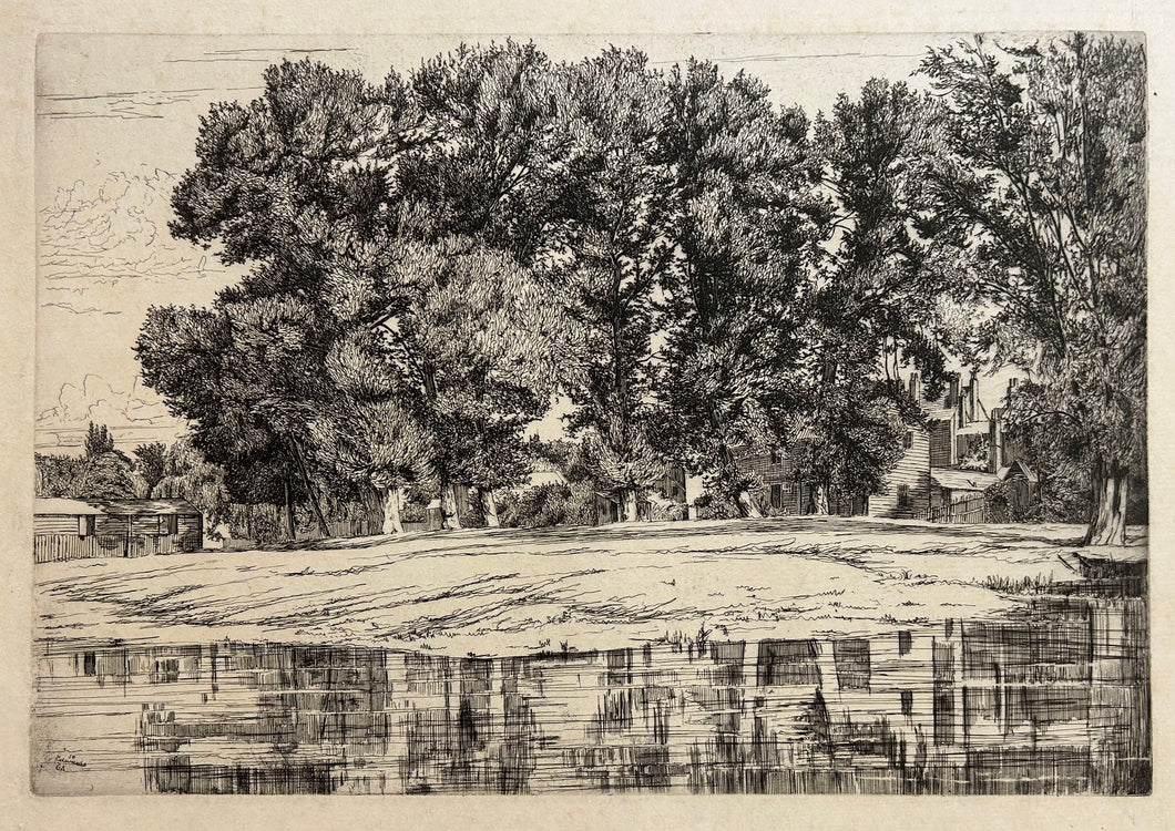 Old English Poplars, Summer (Vieux peupliers anglais, en été).  1864.