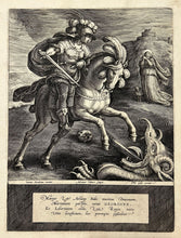 Charger l&#39;image dans la galerie, Saint George terrassant le dragon.  c.1612.
