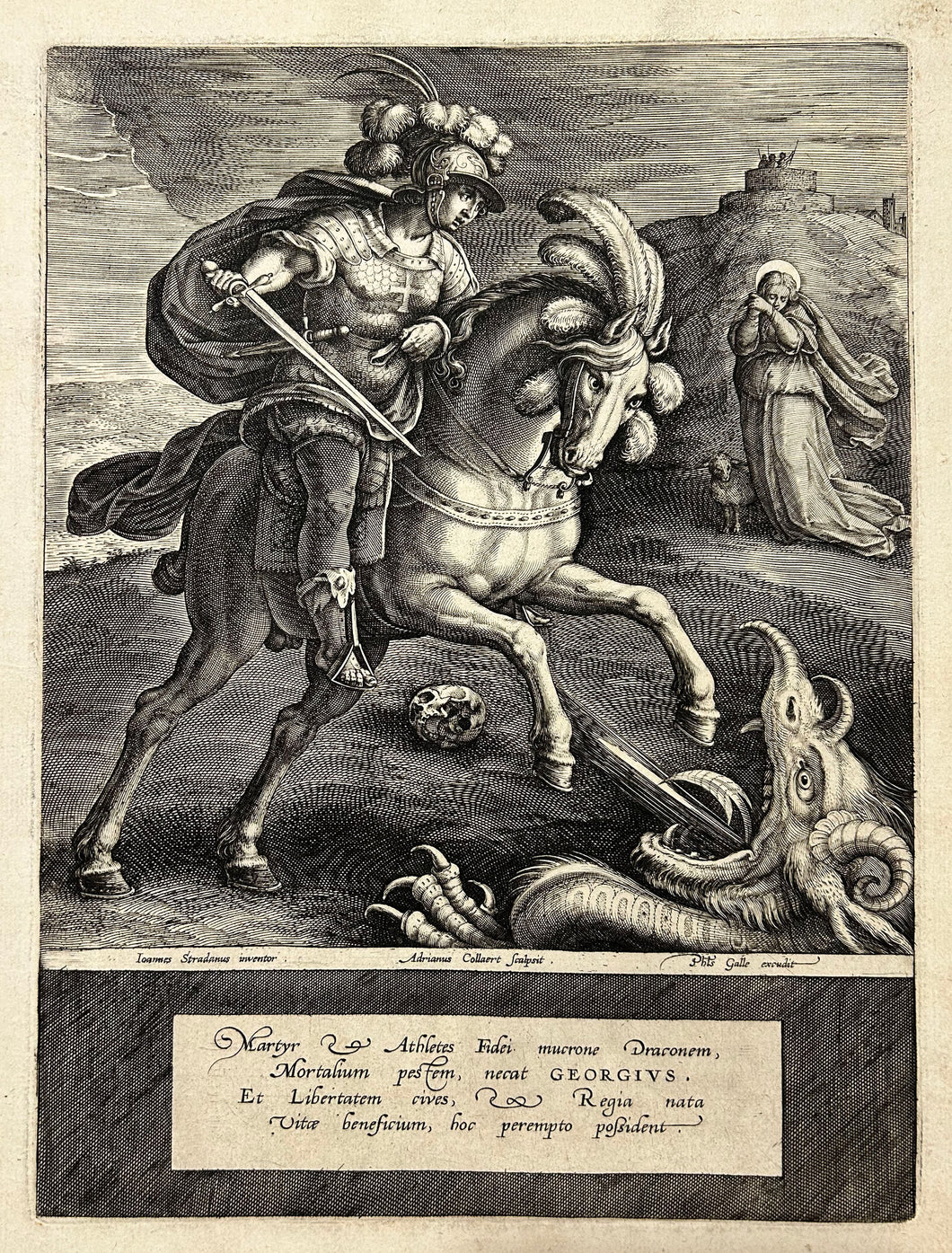 Saint George terrassant le dragon.  c.1612.