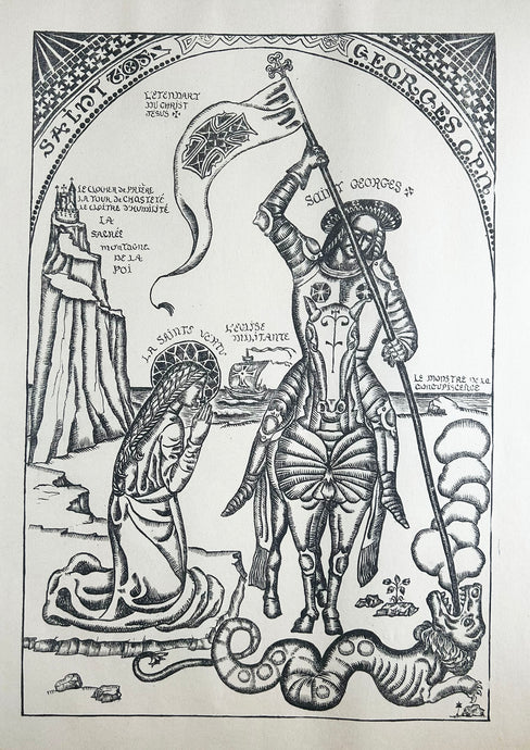 Emile BERNARD - Saint Georges. 1894-1897. Lithographie originale. 
