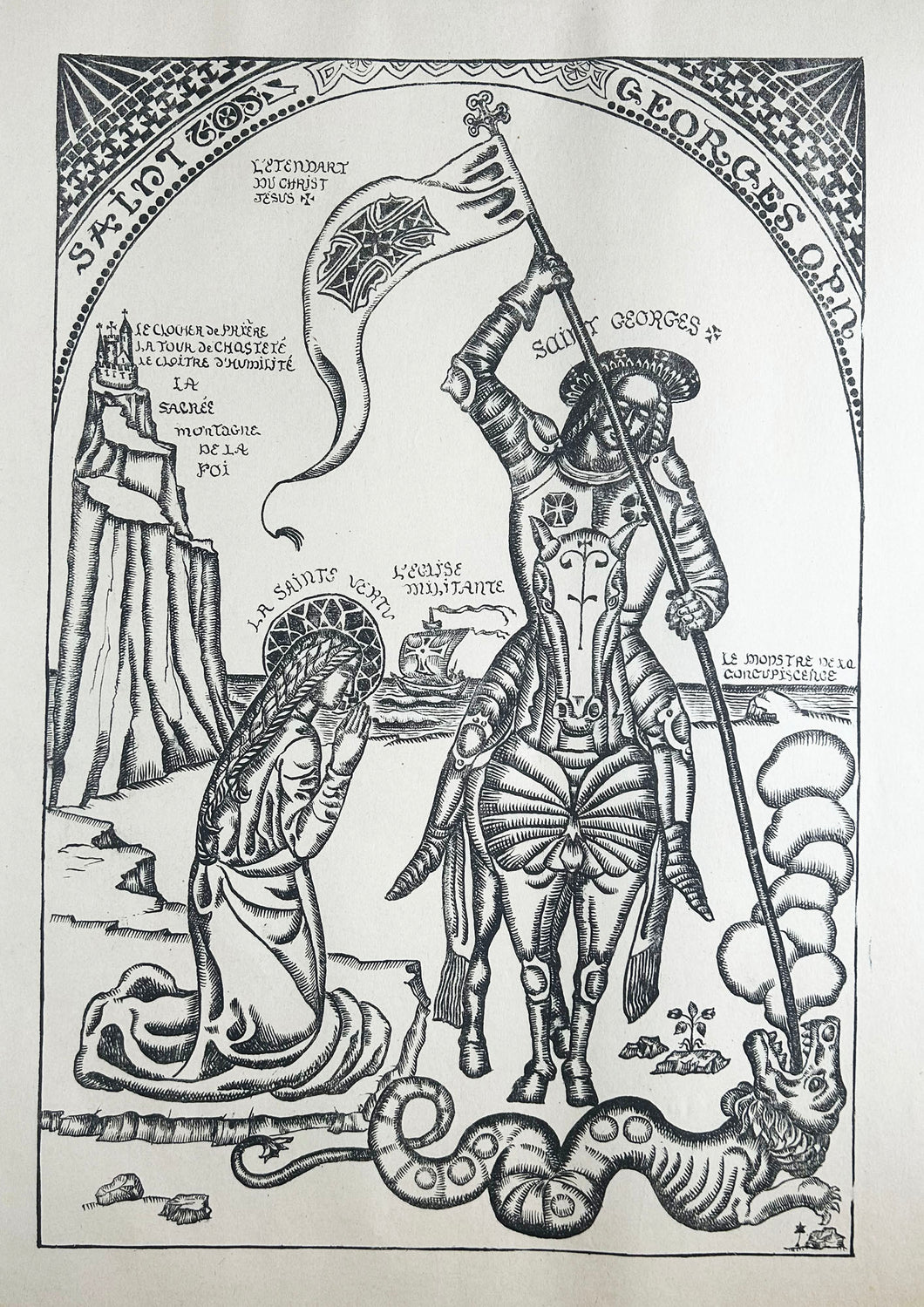 Emile BERNARD - Saint Georges. 1894-1897. Lithographie originale. 