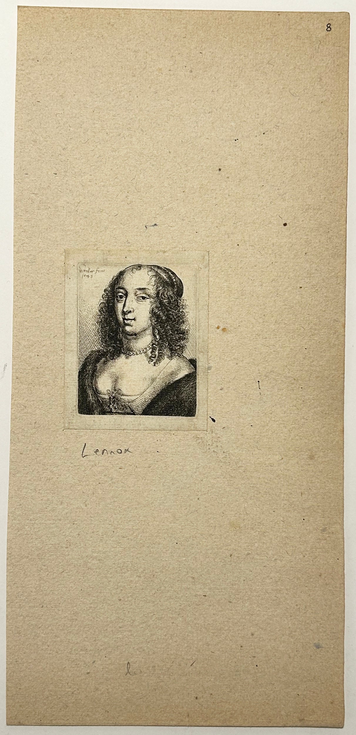 Portrait de Marie Villiers, duchesse de Richmond et de Lennox (1622 † 1685), fille du 1er duc de Buckingham.  1645.