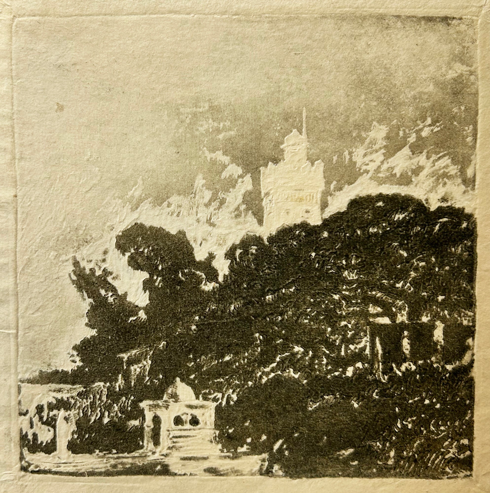 Pierre ROCHE - Mosquée de Sidi Abder Rahman à Alger.  1895. Gypsographie originale.