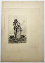 Charger l'image dans la galerie, D'après Félicien ROPS - Etude pour le Bout du sillon. Gravé par Albert Bertrand.
