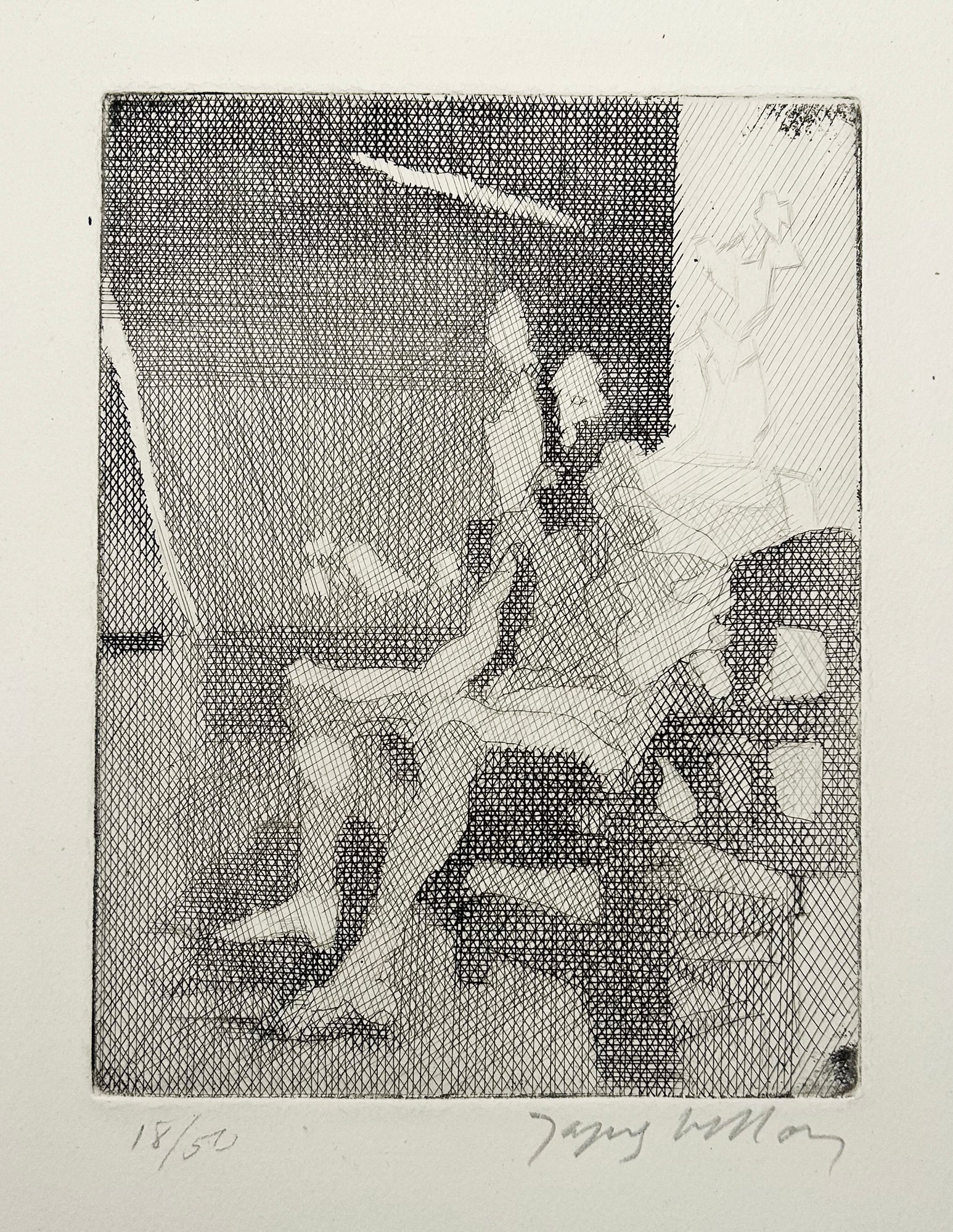 Jacques VILLON - Le peintre.  1931. Gravure originale signée. 