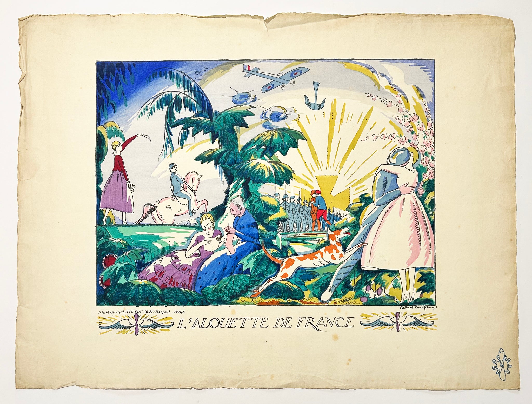 L'alouette de France. 1916.