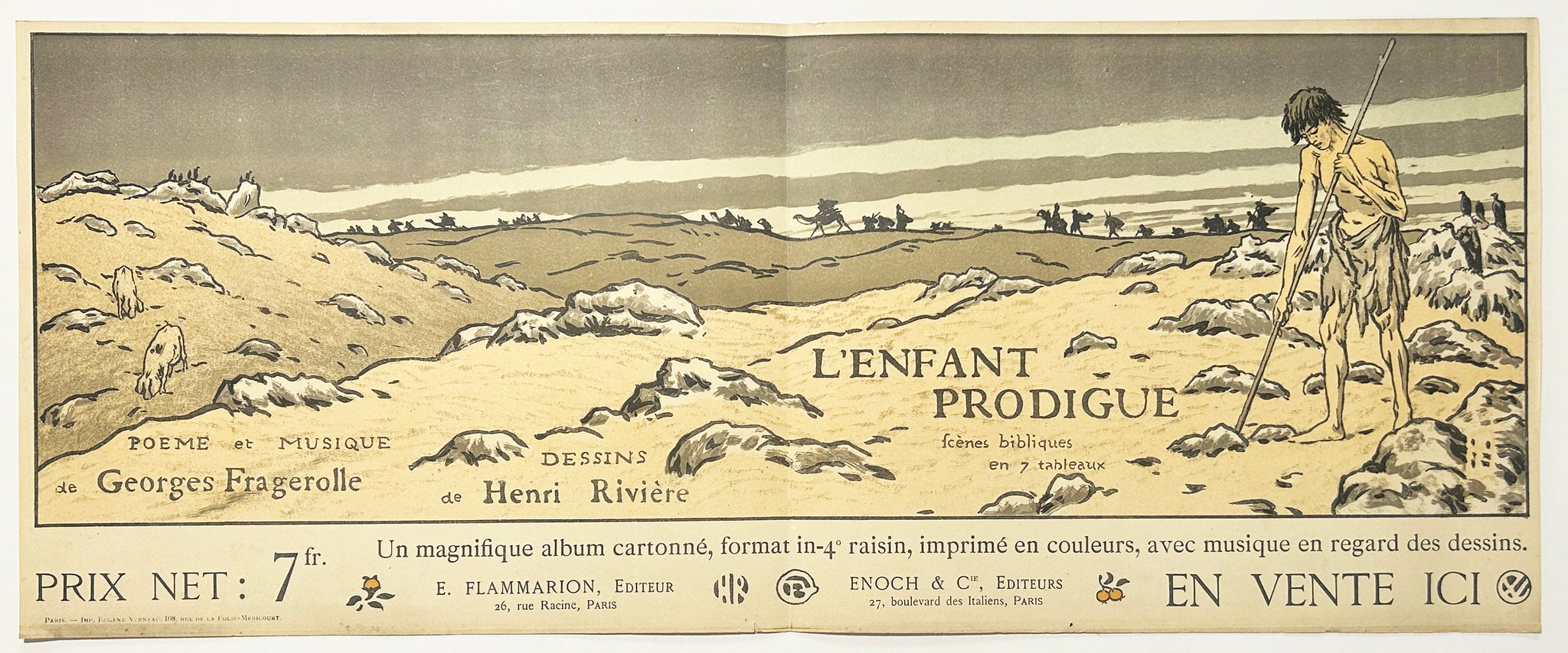 Henri RIVIERE - Estampe promotionnelle n°1 pour 