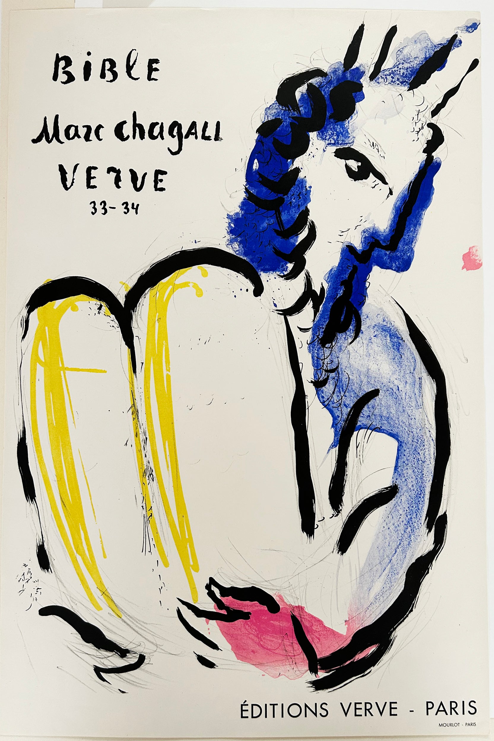 Marc CHAGALL - Moïse. Affiche pour la 