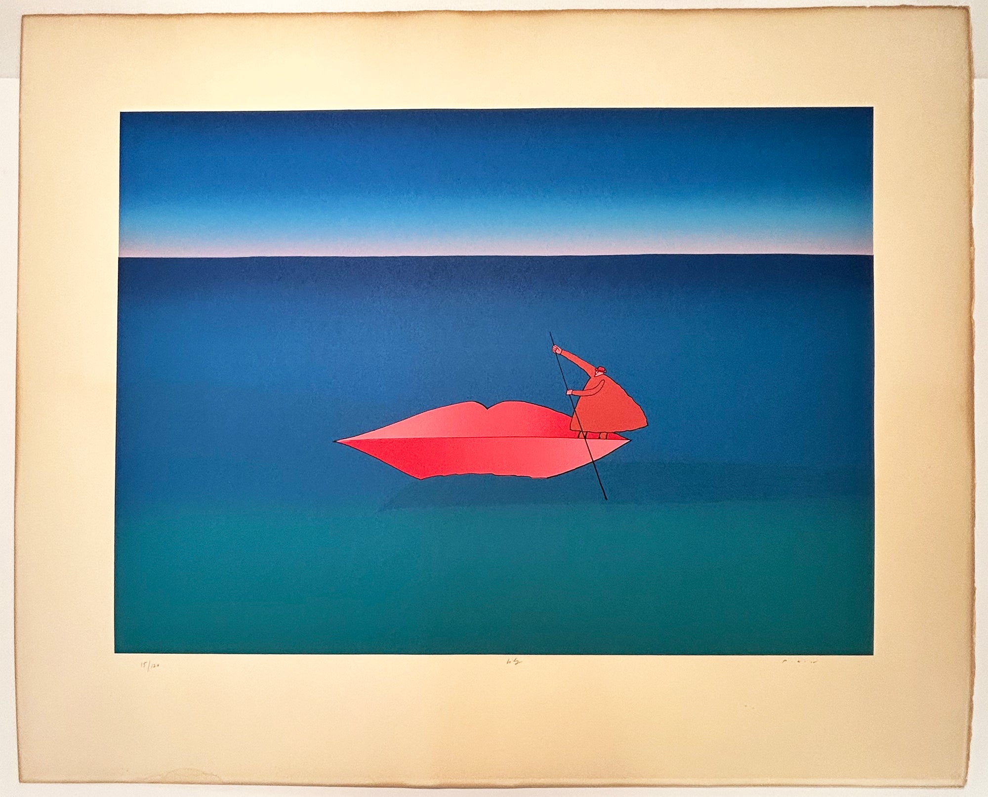 Jean-Michel FOLON - Lily. 1974. Sérigraphie. 