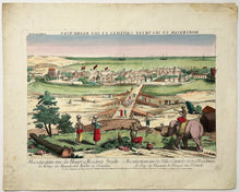 Charger l'image dans la galerie, Masulipatam, une des villes capitales et des Résidences des Rois du Royaume de Bengale dans l'Ostinde (Ville côtière et port de l'Andhra Pradesh, dans le Sud de l'Inde). c.1780.
