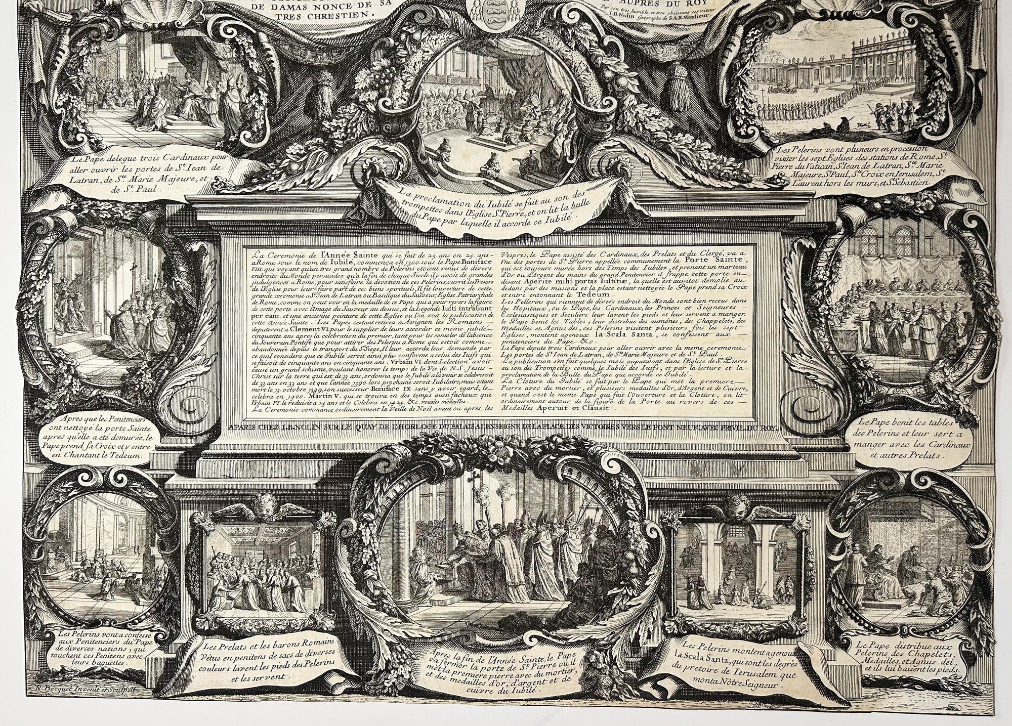 Cérémonies de l'année Sainte pour le Jubilé de 1700 sous le Pontificat d'Innocent XII. 1700.