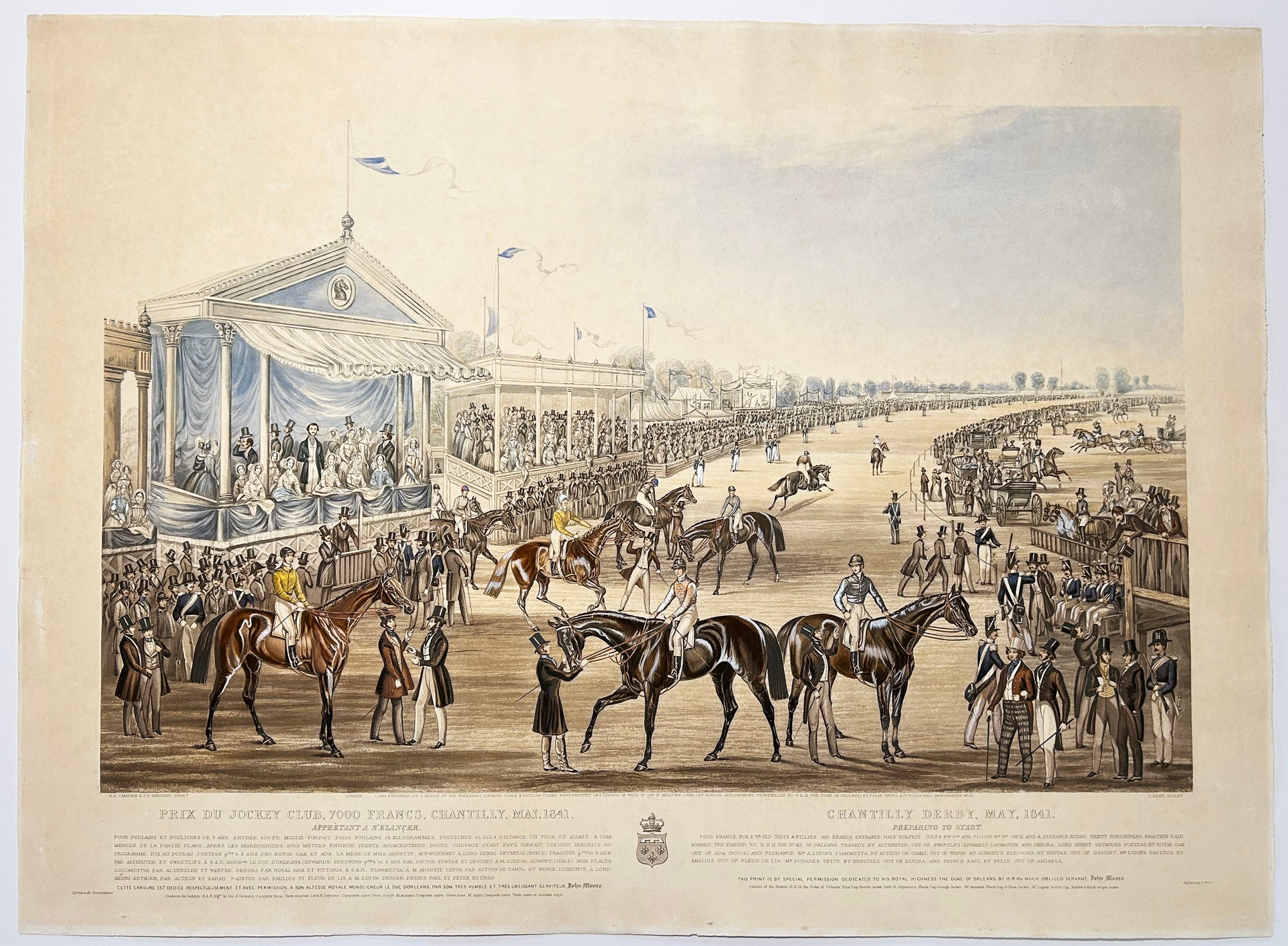 Courses de Chantilly. 1841.