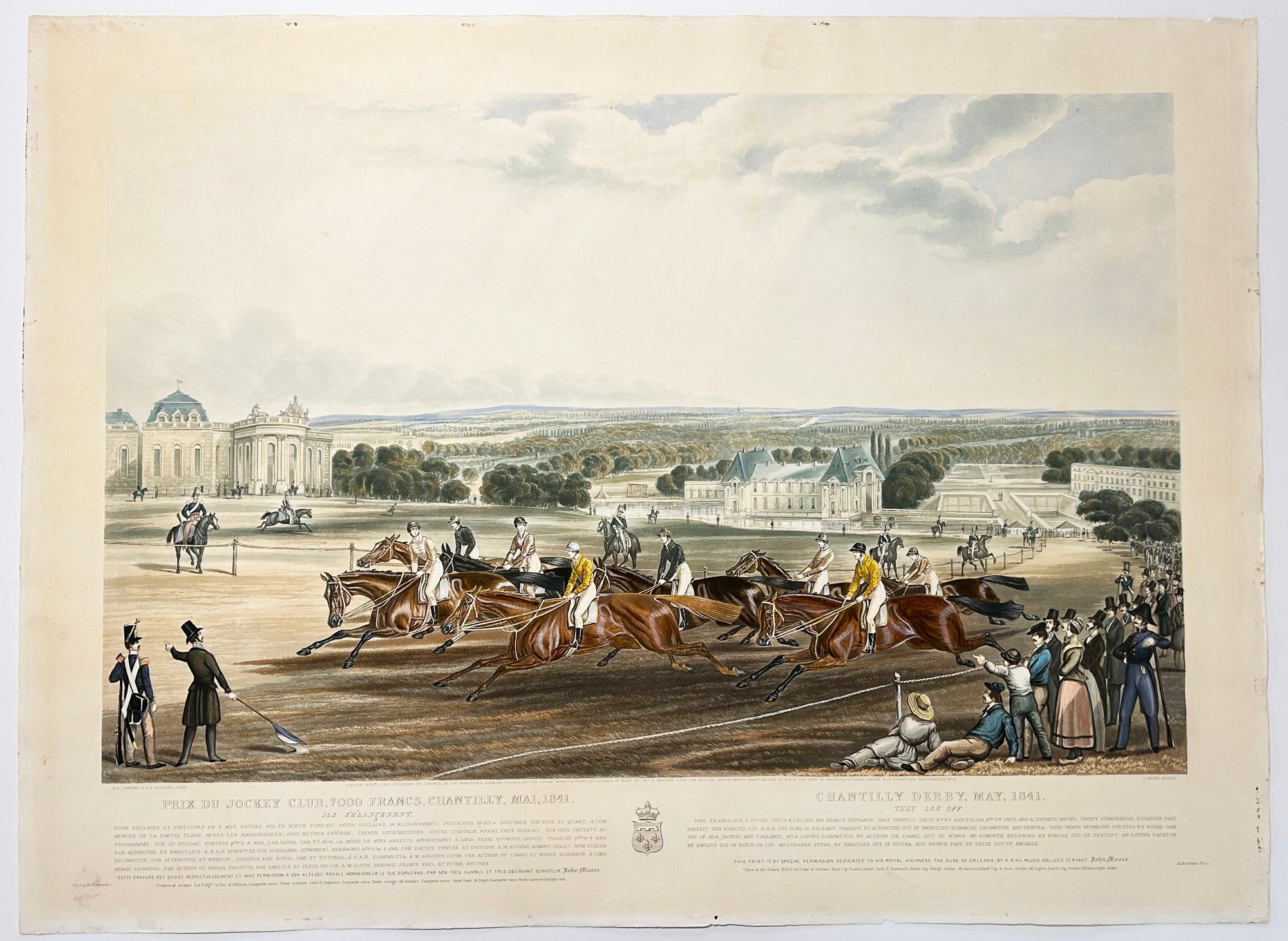 Courses de Chantilly. 1841.