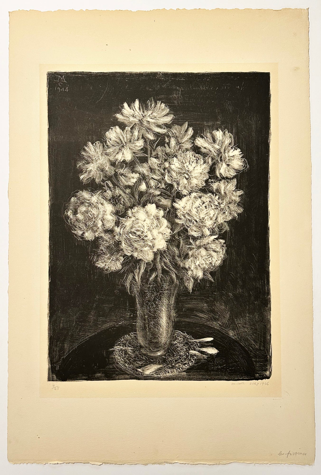 Les pivoines. 1944.