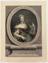 Charger l'image dans la galerie, François-Bernard LEPICIE - Portrait de Charlotte Desmares, représentée en Thalie, comédienne française (1682 † 1753).  1733. Gravure à l'eau-forte et au burin d'après le tableau peint par Charles Antoine Coypel .
