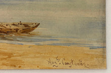 Charger l'image dans la galerie, [Scène animée sur un bord de mer normand].
