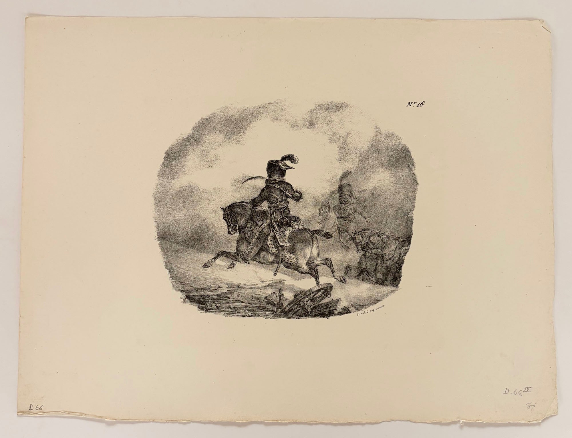 Officier d'artillerie légère de la Garde Impériale.  1823.