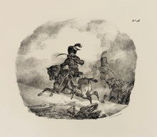 Charger l'image dans la galerie, Théodore GERICAULT - Officier d'artillerie légère de la Garde Impériale.  1823. Lithographie originale. 
