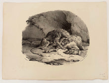 Charger l'image dans la galerie, Cheval dévoré par un lion. 1823.
