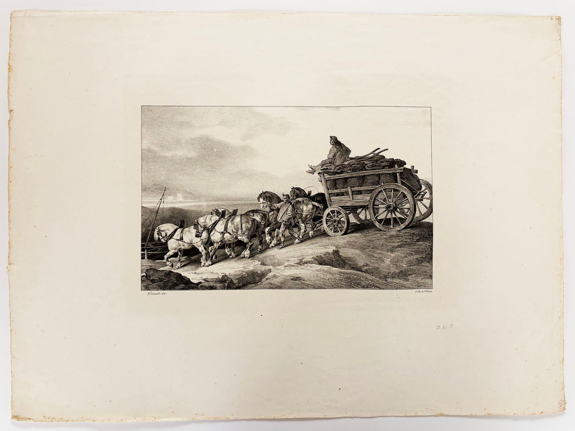 Le chariot de charbon.  1822.